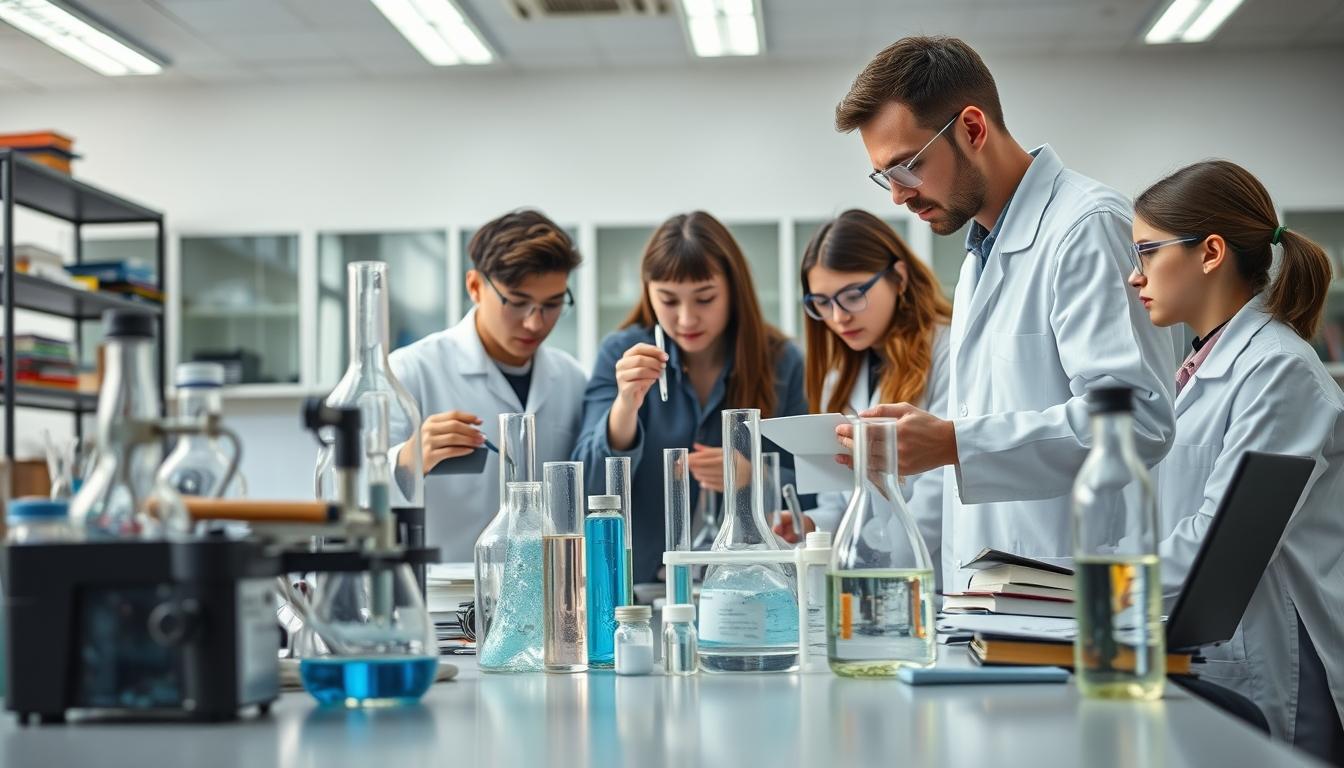 Student developing practical and academic skills